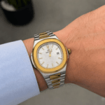 Bestwin Luxury Two-Tone Edition Silver Dial Stainless Steel Watch for Men