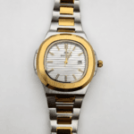 Bestwin Luxury Two-Tone Edition Silver Dial Stainless Steel Watch for Men