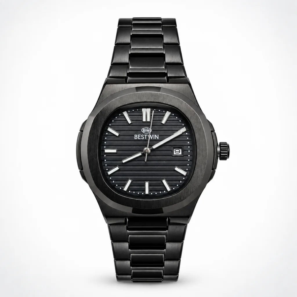 Bestwin Luxury Full Black Edition Stainless Steel Designer Watch for Men