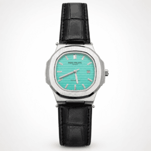 Patek Philippe Geneve Iconic Tiffany Blue Dial with Premium Black Strap