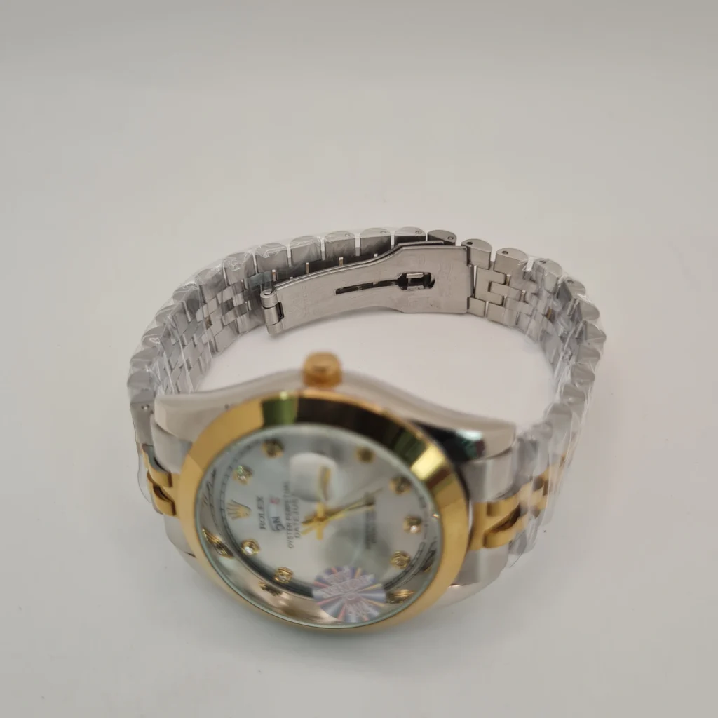 Rolex Oyster Perpetual Men’s Luxury Watch Two-Tone Gold & Silver Working Day-Date Stainless Steel & Water Resistant