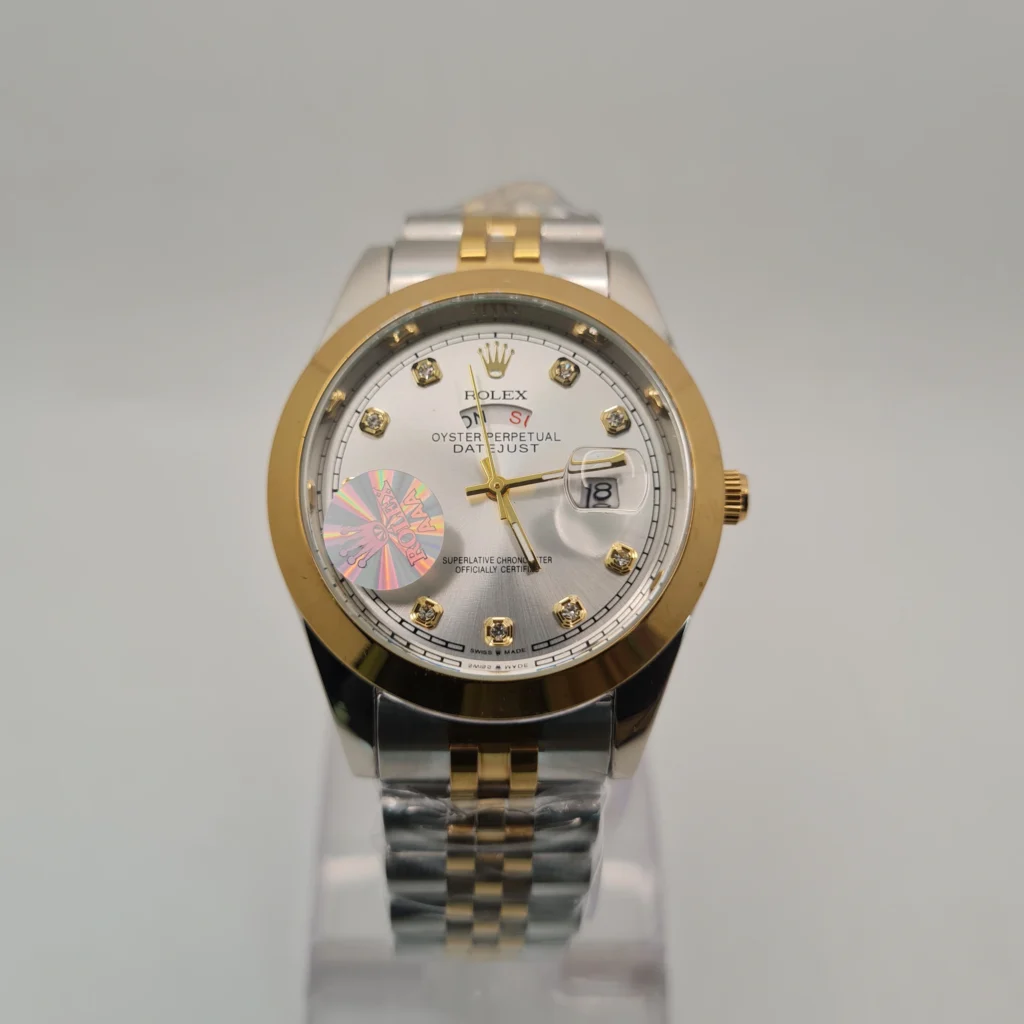 Rolex Oyster Perpetual Men’s Luxury Watch Two-Tone Gold & Silver Working Day-Date Stainless Steel & Water Resistant