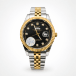 Rolex Oyster Perpetual Men’s Watch Two-Tone Gold & Silver Black Dial