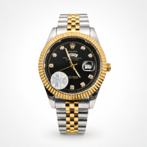 Rolex Oyster Perpetual Men’s Watch Two-Tone Gold & Silver Black Dial