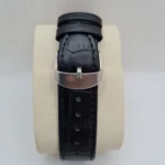 Cartier Tank Men’s Watch Luxury White Dial with Premium Black Leather Strap Polished Stainless Steel