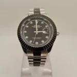Rolex Oyster Perpetual Datejust Men's Luxury Two-Tone Watch | Black Dial with Diamond Markers & Stainless Steel Body