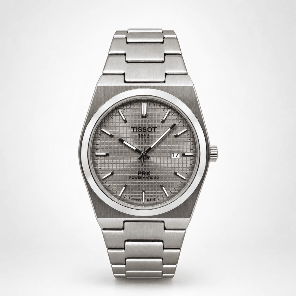 Tissot PRX Silver Dial Stainless Steel Watch for Men