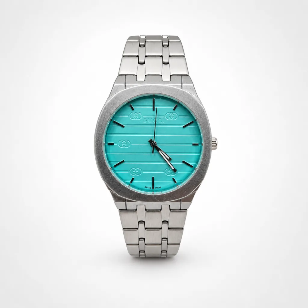 Men's Stainless Steel Watch with Blue Dial | Stylish Analog Watch for Men